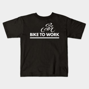 BIKE TO WORK National Bike Month 2018 Kids T-Shirt